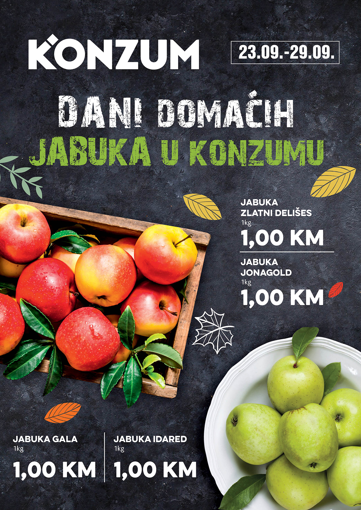 Plakat dani jabuka u Konzumu web