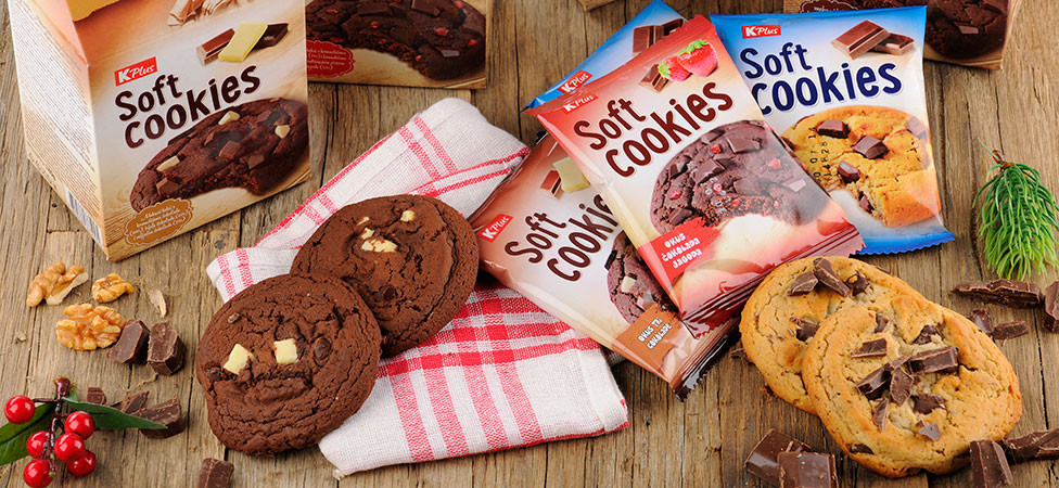 Potražite nove K Plus Soft cookies - mekane i ukusne kekse s komadićima čokolade
