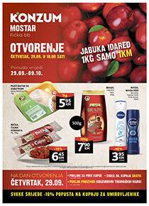 Otvorenje Konzum Mostar prodavnica katalog 29.09. - 09.10.