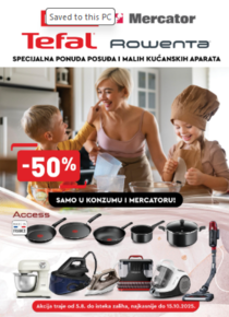 Tefal ljetne uštede u Konzumu i Mercatoru! 5.8.-15.10.2025.