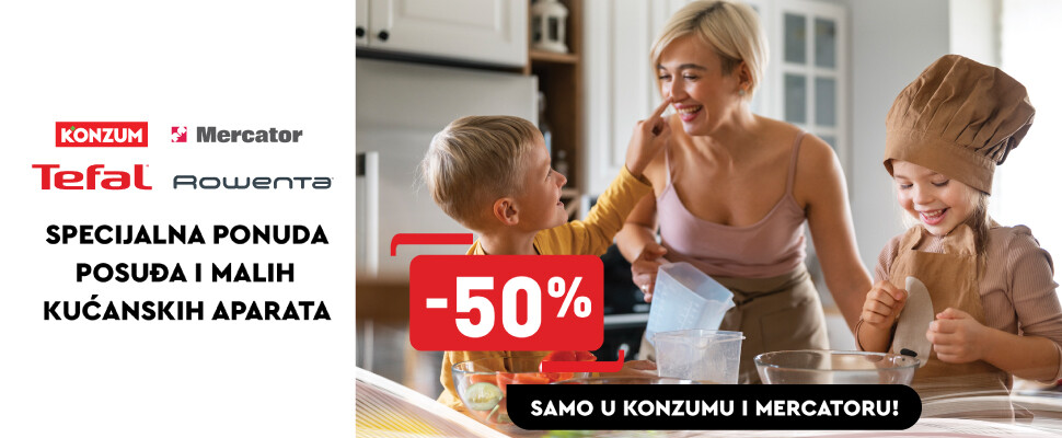 Tefal ljetne uštede u Konzumu i Mercatoru! 5.8.-15.10.2025.
