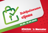 Zaključavamo cijene 1.3.-31.5.2025. - Federacija Bosne i Hercegovine