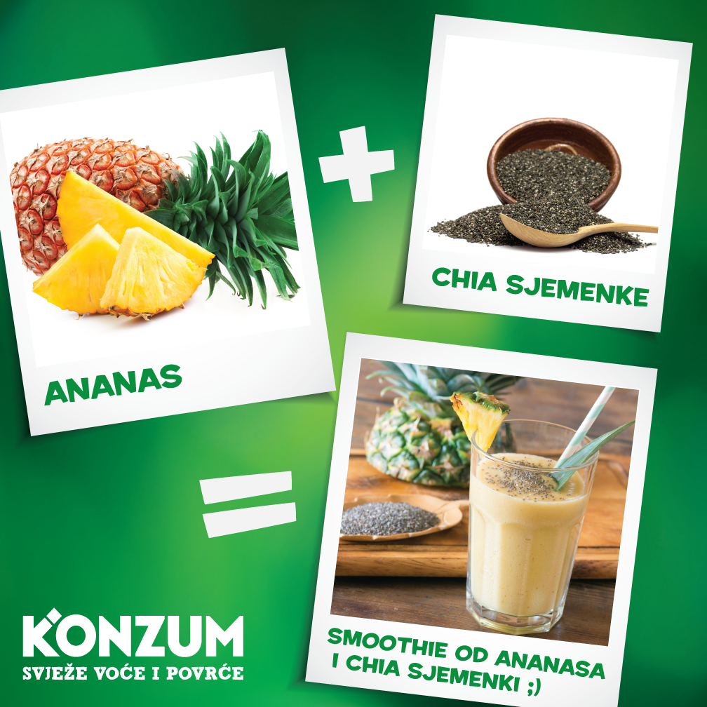 Smoothie-anans--chia-sjemenke