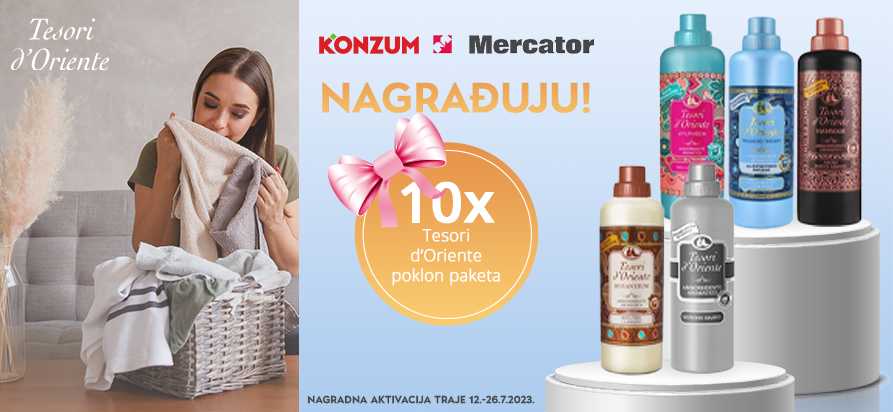 Konzum, Mercator i Tesori d'Oriente nagrađuju!