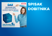 DAX nagradna igra - spisak dobitnika