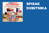 Nagradna igra "Fun&Fit i Jumbo" - spisak dobitnika