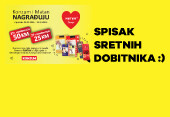 Spisak dobitnika - Konzum i Matan nagrađuju!