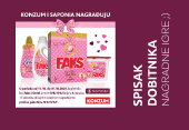 Spisak dobitnika - Konzum i Saponia vas nagrađuju!