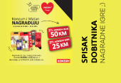 Spisak dobitnika - Matan i Konzum nagrađuju!