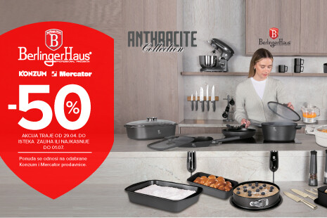 Berlinger Haus -50% 29.4.-1.7.2025.